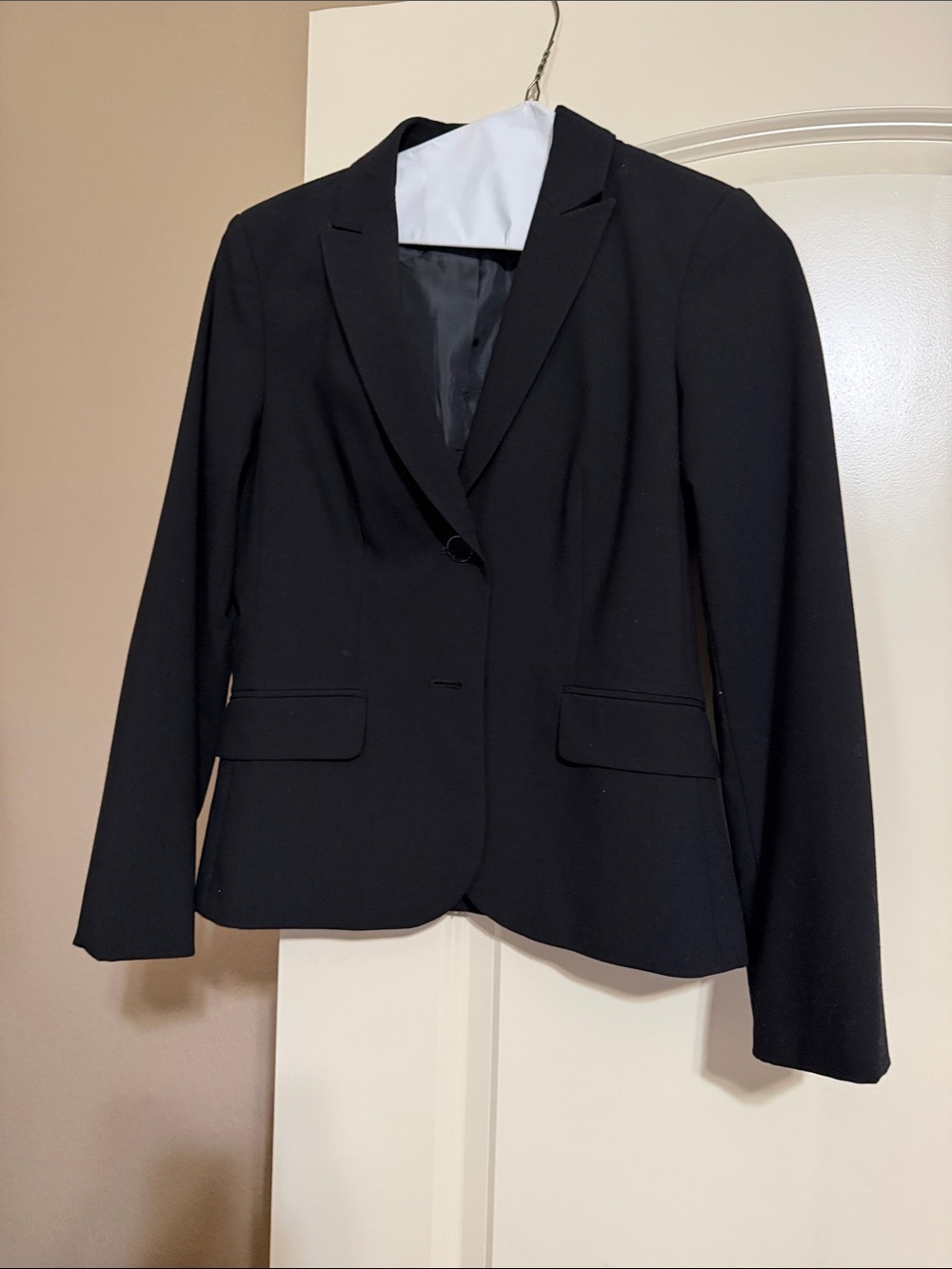 Calvin Klein Black Women's Tailored Single-Button Blazer